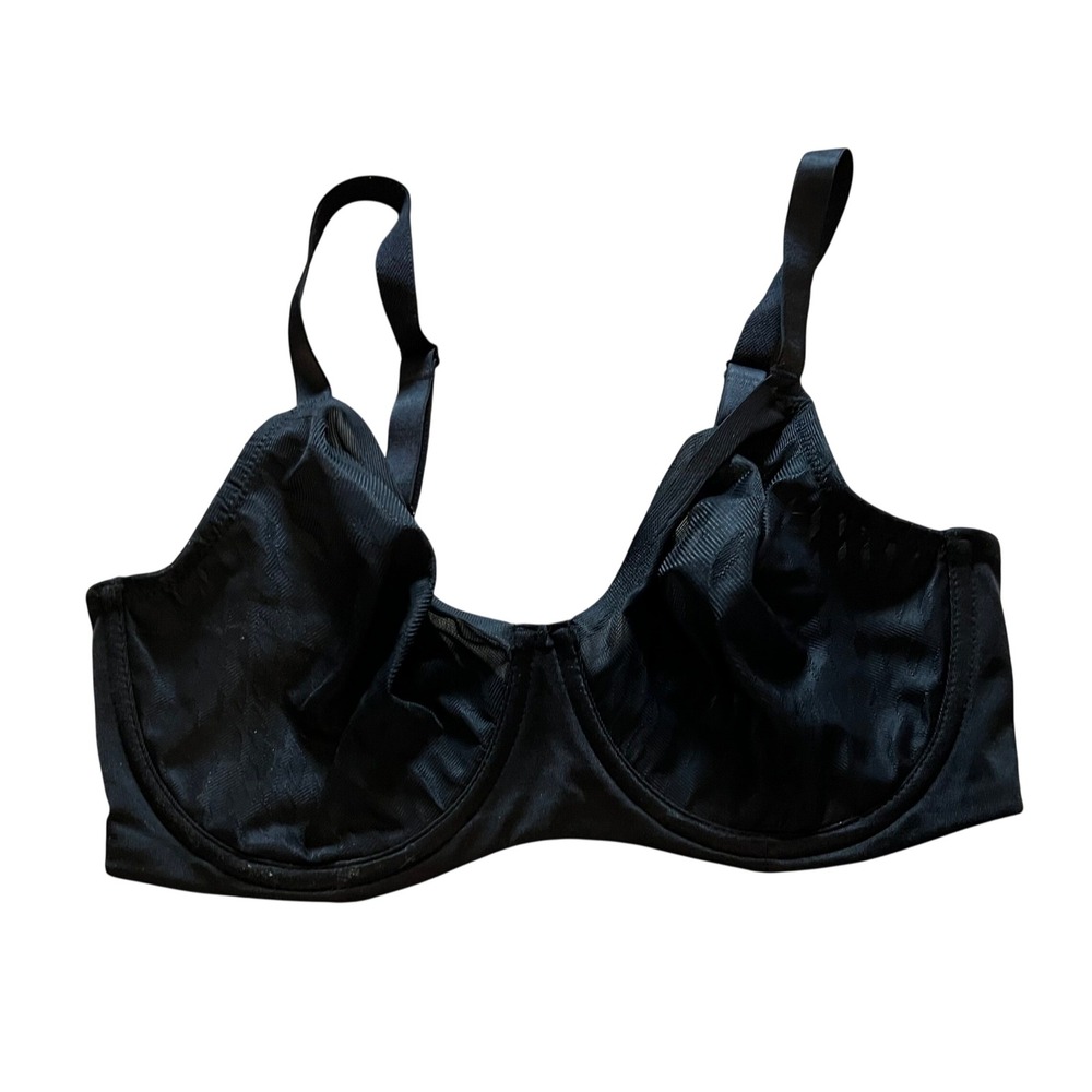 Wacoal 855336 Basic Beauty Full Figure Underwire Bra Black 34DD
